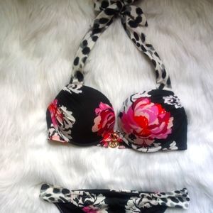 Victoria's Secret Bombshell Swim Bikini~White Leopard Floral!